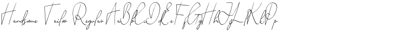 Handsome Tailor Regular font