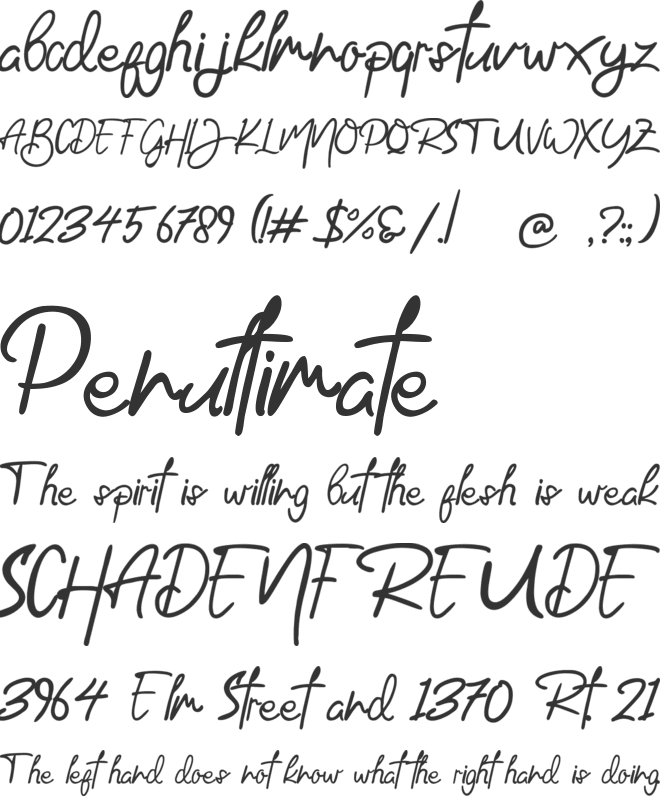 Jump Royce font preview