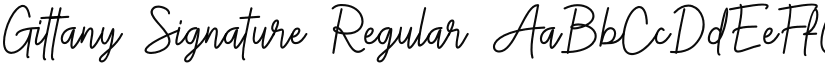 Gittany Signature font download