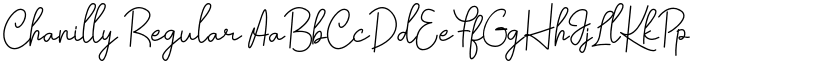 Chanilly Regular font