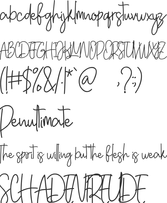 Georghia font preview