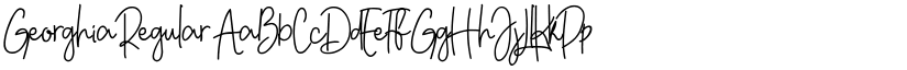 Georghia Regular font