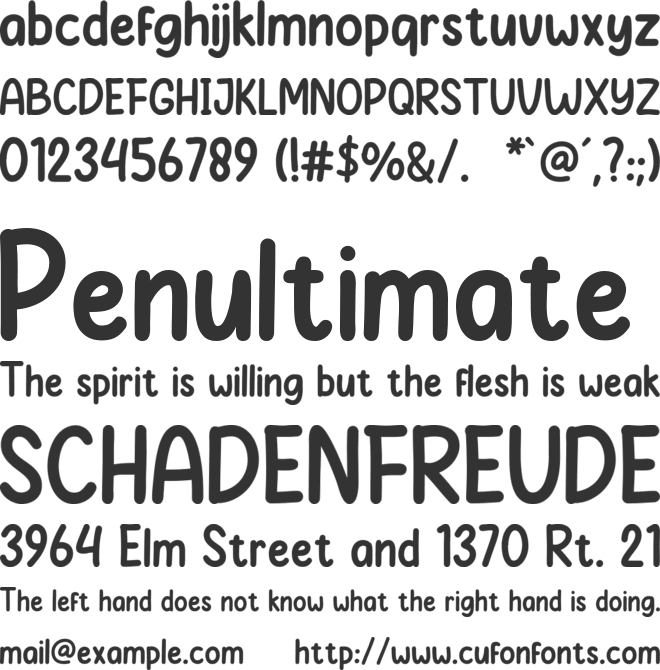 Jelly Anika font preview