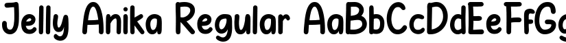 Jelly Anika Regular font