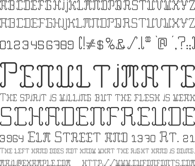 LamiCoppi font preview