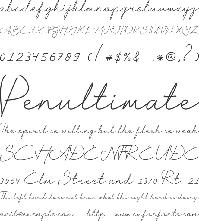 Harshita font preview