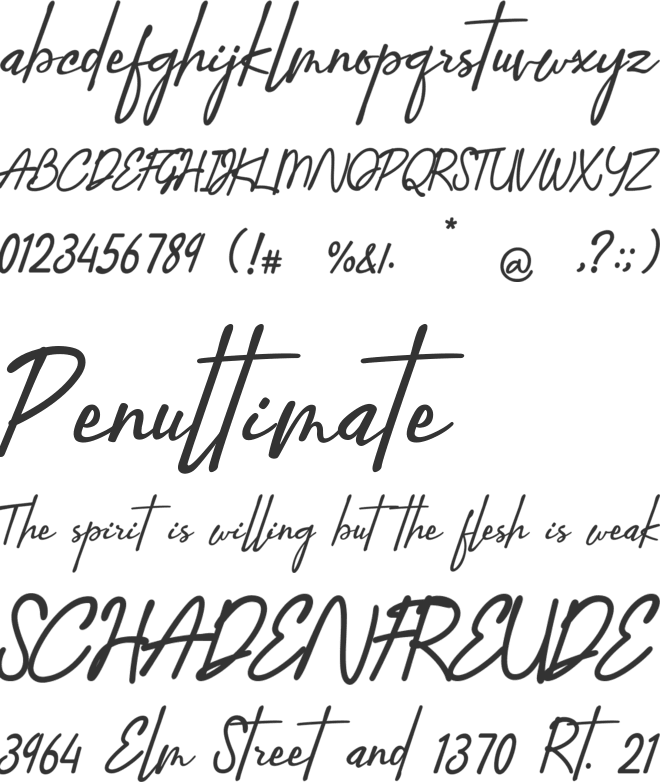 Anthoni Gristhea font preview