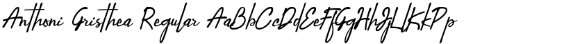 Anthoni Gristhea Regular font
