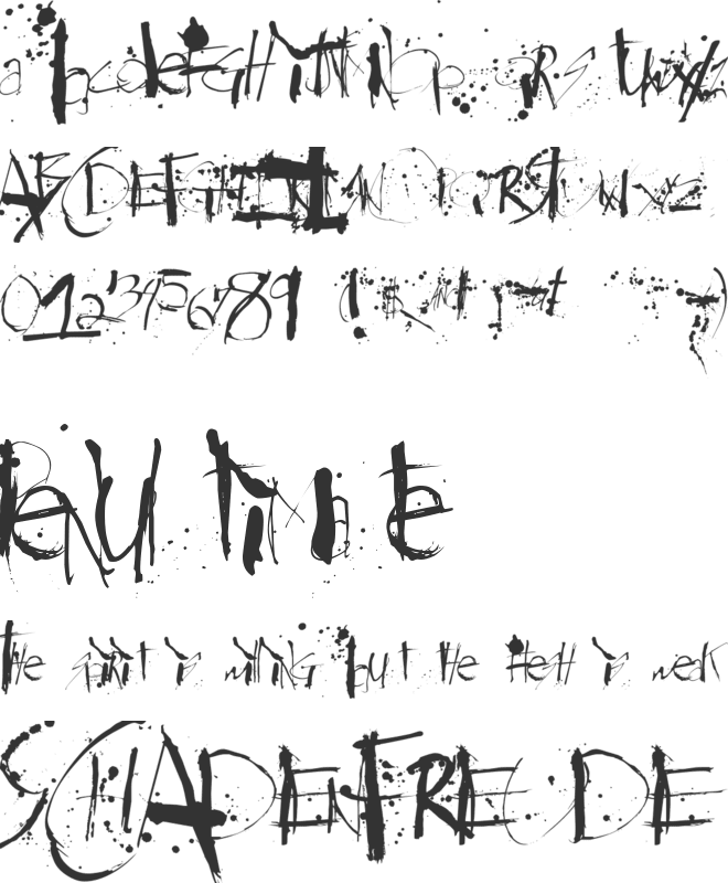 Steadmanesque font preview