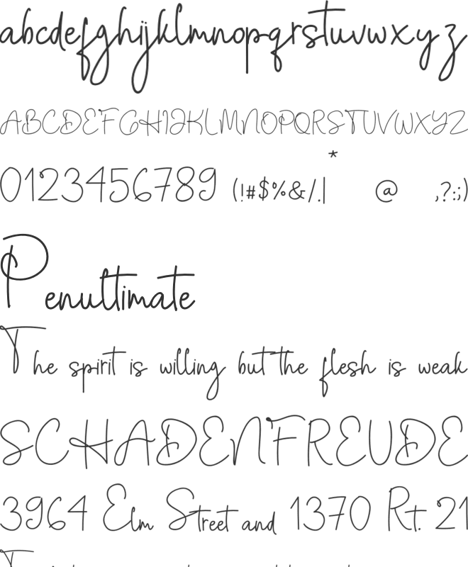 Beauty Queen font preview