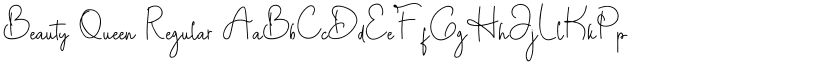 Beauty Queen Regular font