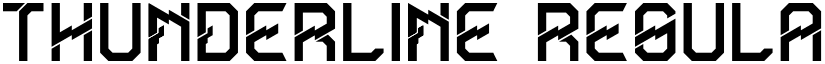 Thunderline Regular font