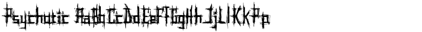 Psychotic font