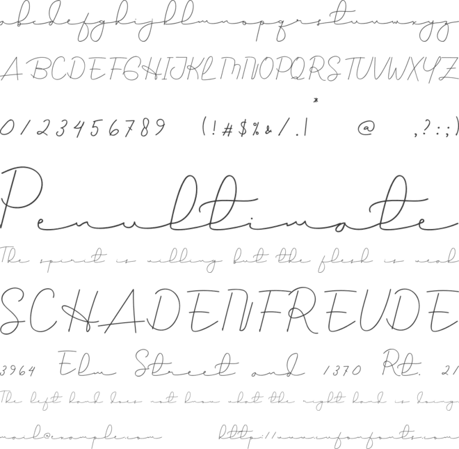 Sweet Alice font preview