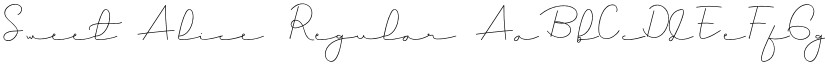 Sweet Alice Regular font