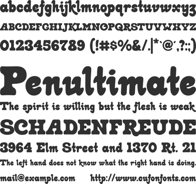 Buggy font preview