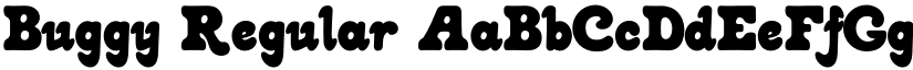 Buggy Regular font