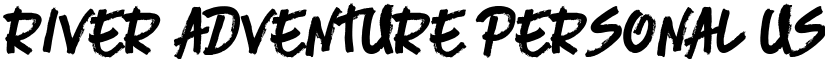 River Adventure Personal Use Brush font