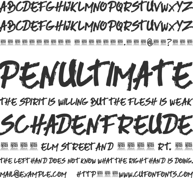 River Adventure Personal Use font preview