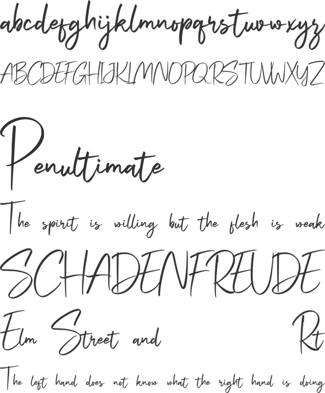 Signatey Free font preview