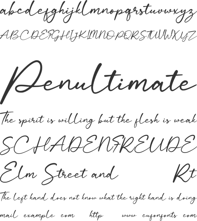 Calaya Free font preview