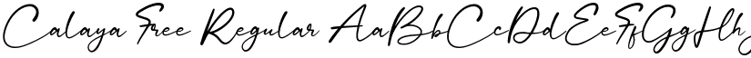 Calaya Free Regular font