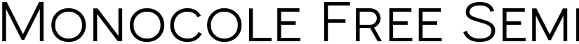 Monocole Free Semi Bold font