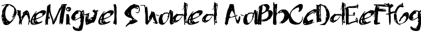 OneMiguel Shaded font