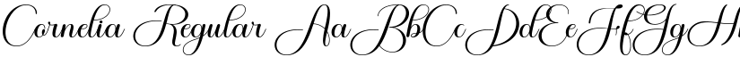 Cornelia Regular font
