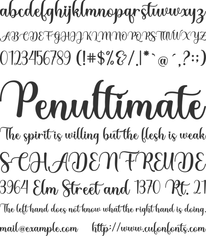 Great Slave font preview