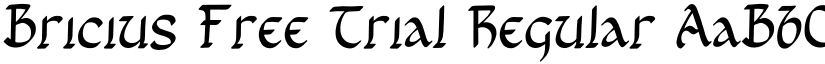 Bricius Free Trial font download