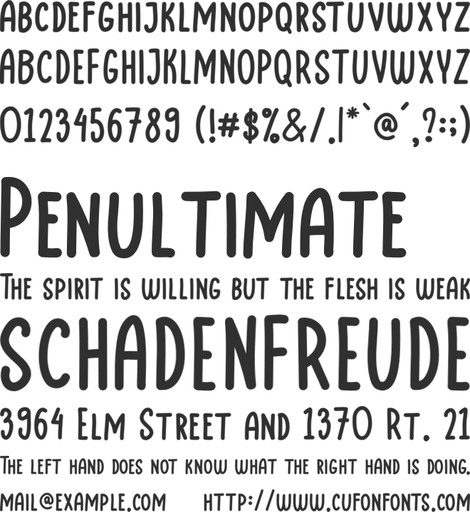 Limejuice font preview