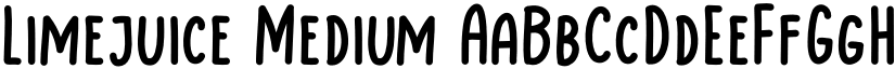 Limejuice Medium font
