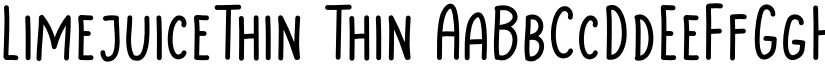 LimejuiceThin Thin font