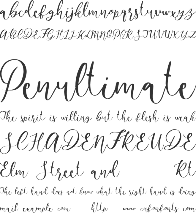 Mondier Free font preview