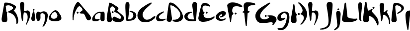 Rhino font