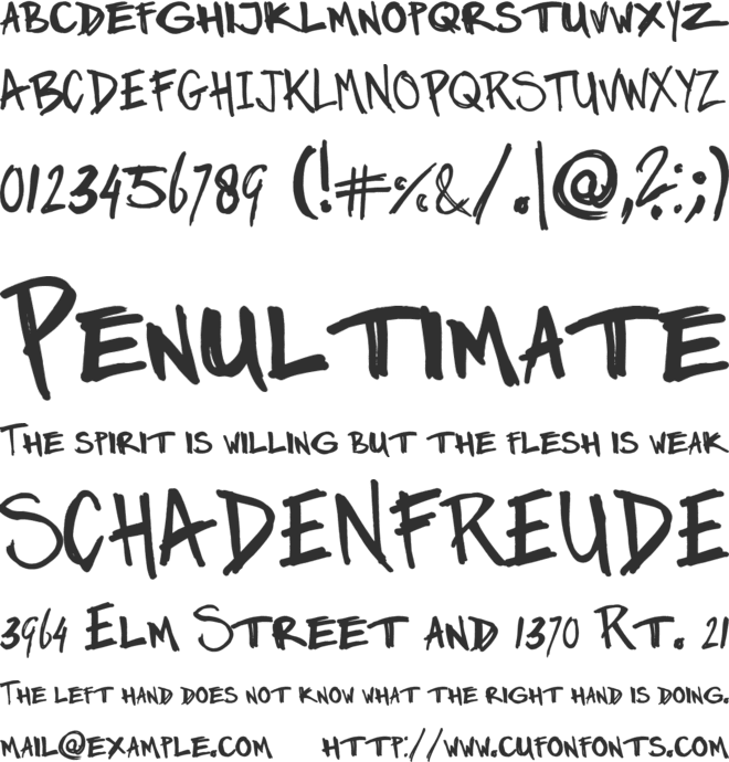 Marker Twins font preview