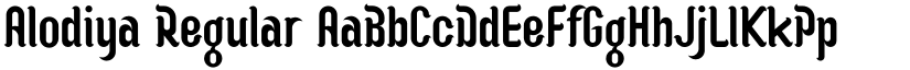Alodiya Regular font