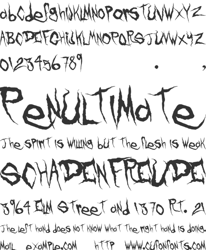 Frank Knows font preview