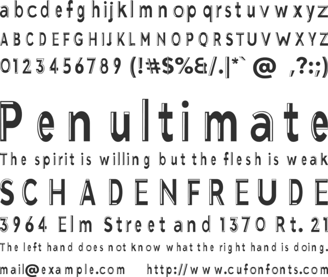 Pro Sans Serif Font font preview