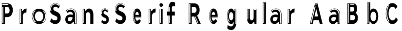 ProSansSerif Regular font