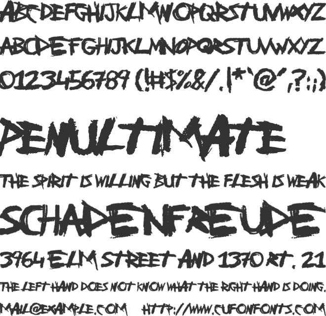 People Are People font preview