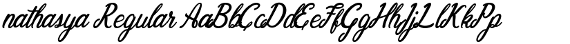 nathasya Regular font