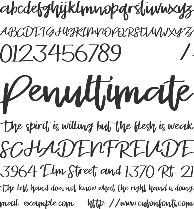 Stayrlight DEMO font preview