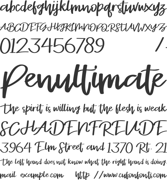 Stayrlight DEMO font preview