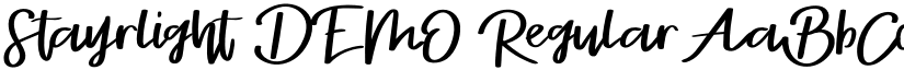 Stayrlight DEMO Regular font