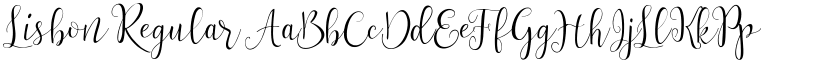 Lisbon Regular font