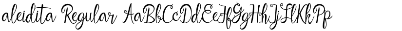 aleidita Regular font
