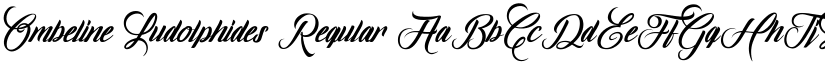 Ombeline Ludolphides Regular font