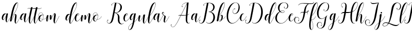 ahattom demo font download